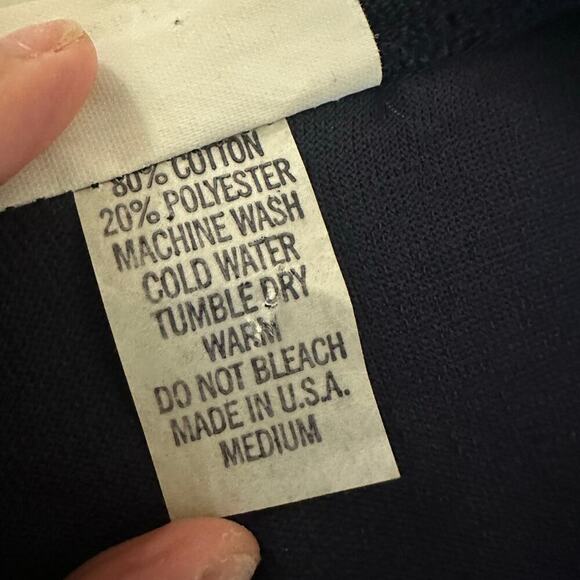 Gloria's Fashions Navy, Terry Cloth, Fish Embroidered, Short Sleeve Robe- M - Picture 7 of 11